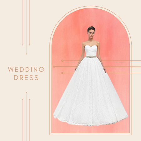 Likedpage Women's Lace Bridal Wedding Dresses
